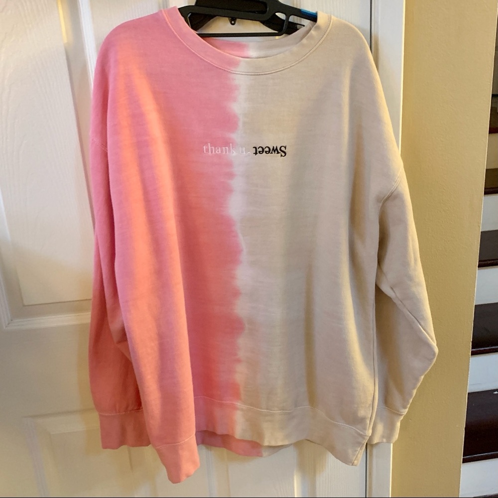 Ariana Grande Sweetener Split Tie Dye Crew Sweatshirt